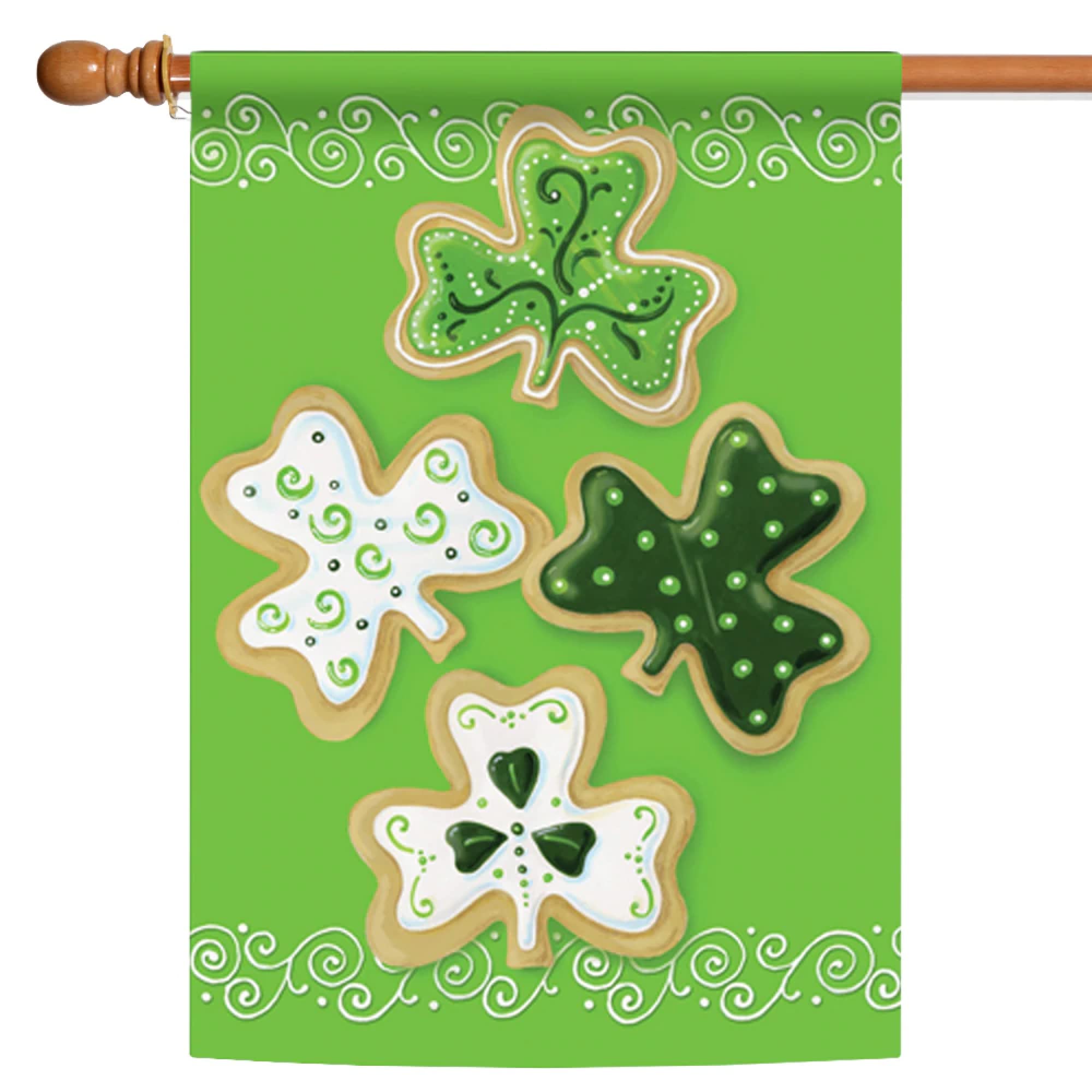 Drapeau trèfle Saint Patrick Toland Home Garden grand format 71x101 cm