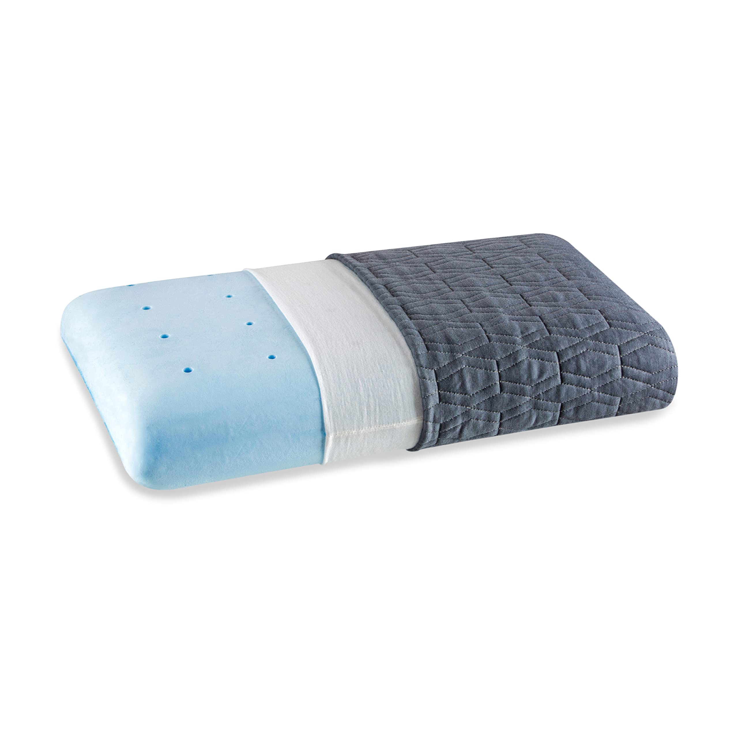 The White Willow Memory Foam Pillow for Neck & Shoulder Pain Relief– Cool Gel Orthopedic Cervical Support Pillow for Sleeping-Thick Design for Back & Side Sleepers– Medium Firm, XXL King-5" H-Grey