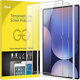 JETech Película de Vidro Temperado para Samsung Galaxy Tab S10 Ultra/Tab S9 Ultra 14,6 Polegadas com Estrutura de, Protetor de Tela, HD Claro, Pacote com 2