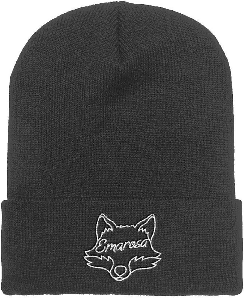 Emarosa Men's Fox Head Beanie Charcoal