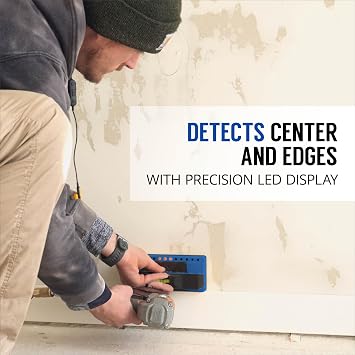 Franklin Sensors ProSensor 710+ Stud Finder with 13-Sensors, Wood & Metal Stud Detector/Wall Scanner, Built-in Bubble Level, Blue, Made in the USA
