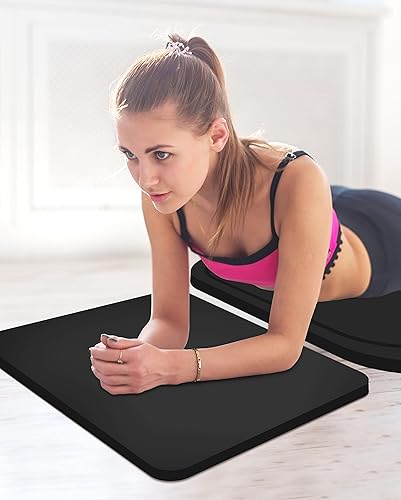Miniatura 8 de Tapete de ejercicio deportivo a prueba de golpes, extra grueso, de alta densidad, antidesgarros, antideslizante, para interiores y exteriores