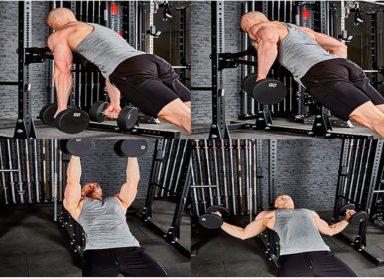Multi-Angle Adjustable Squat Rack Accessories, Chest Support Power Rack Attachment, Fits Most Power Racks with 18mm/26mm Holes, Weight 24.2Ibs (Size : 26mm)