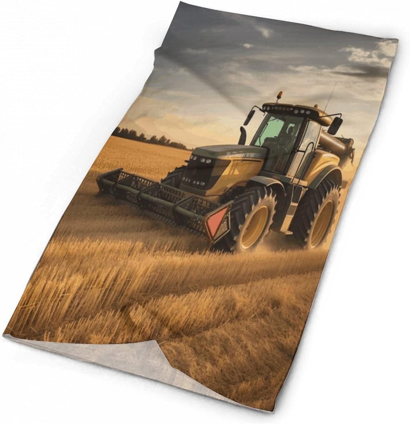 Farm Tractor Harvest Neck Gaiter Cooling UV Protection Bandana Gator Scarf Winter Neck Warmer Gaiter Windproof Ski Mask Scarf Windproof Face Mask Face Cover for Men Women