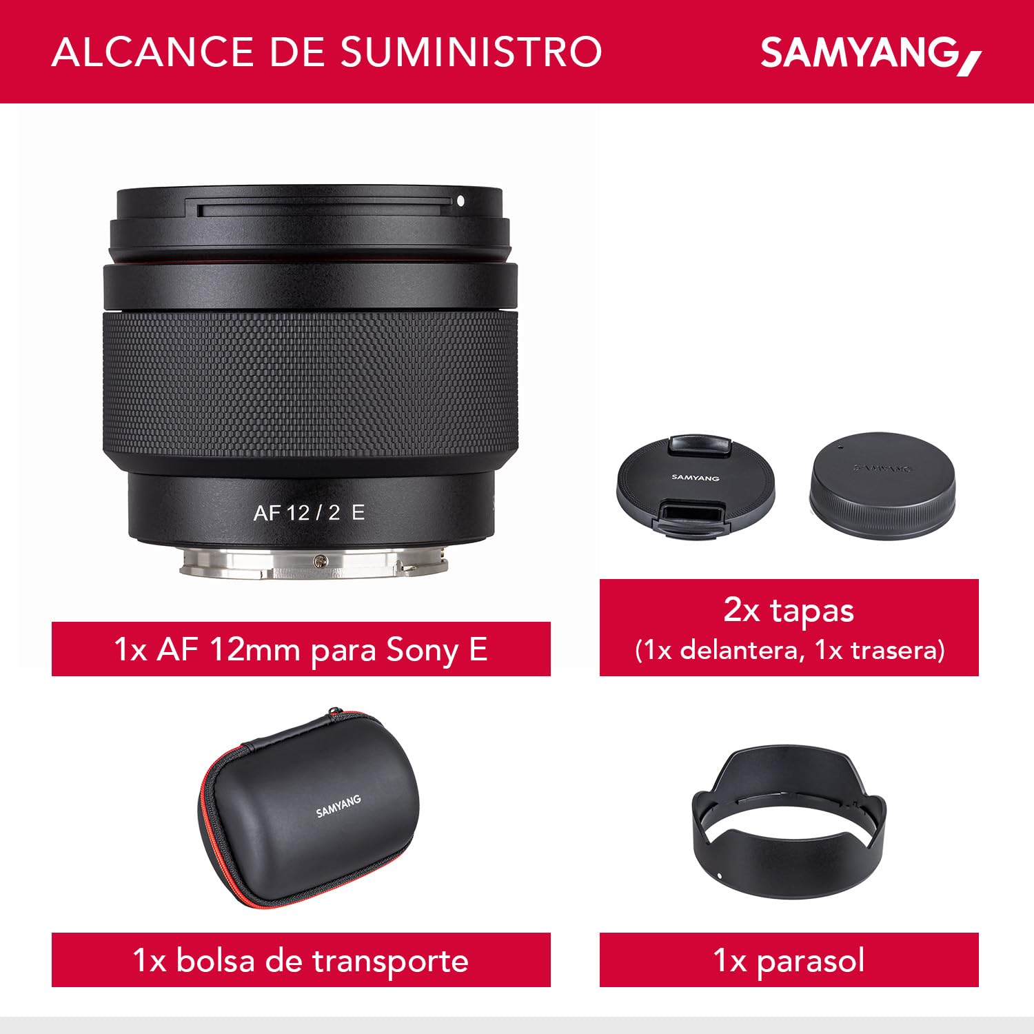 Samyang AF 12 mm F2.0 E para Sony E Mount APSC – Autoenfoque APS-C