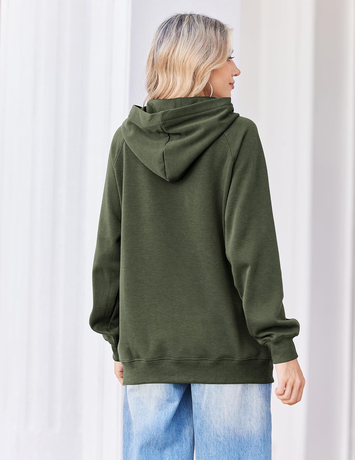 Zeagoo Womens Fleece Hoodies Soft Midweight Casual Hooded Sweatshirts Fall Winter Pullover Tops Kangaroo Pocket - Image 6