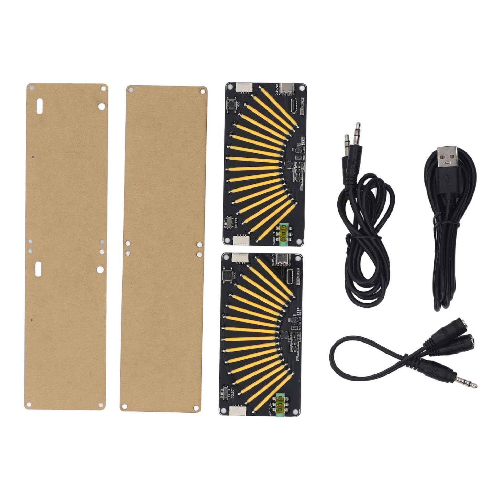 Audio Spectrum Indicator, Voice Sound Control Meter Amplifier Board, 16 Bit Music Level Indicator, Audio Spectrum Analyzer for Musicians and Sound Audio Professionals