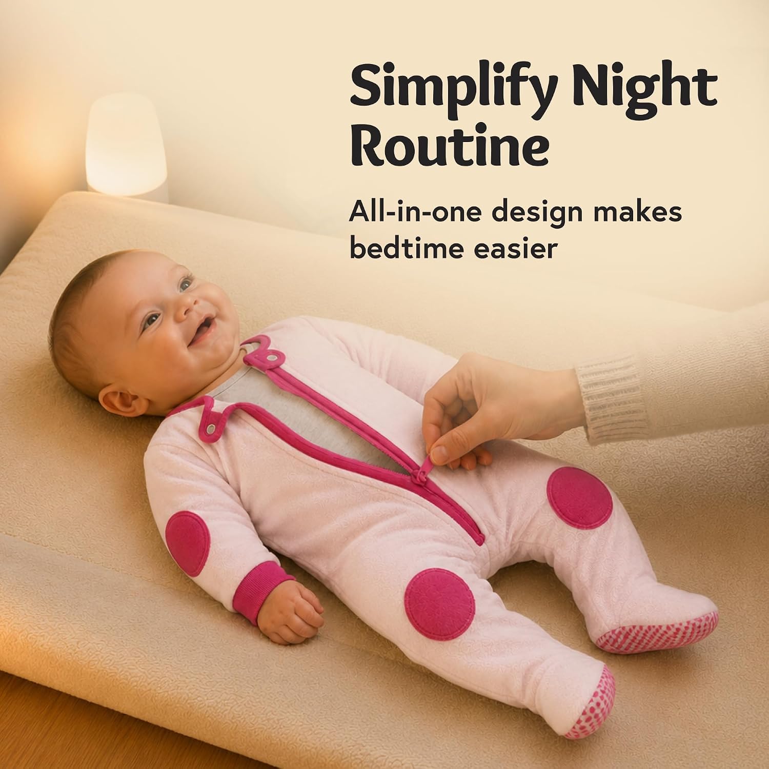 baby deedee Double Zipper Onesies, Sleepsie Cuddly Warm Footie Pajama