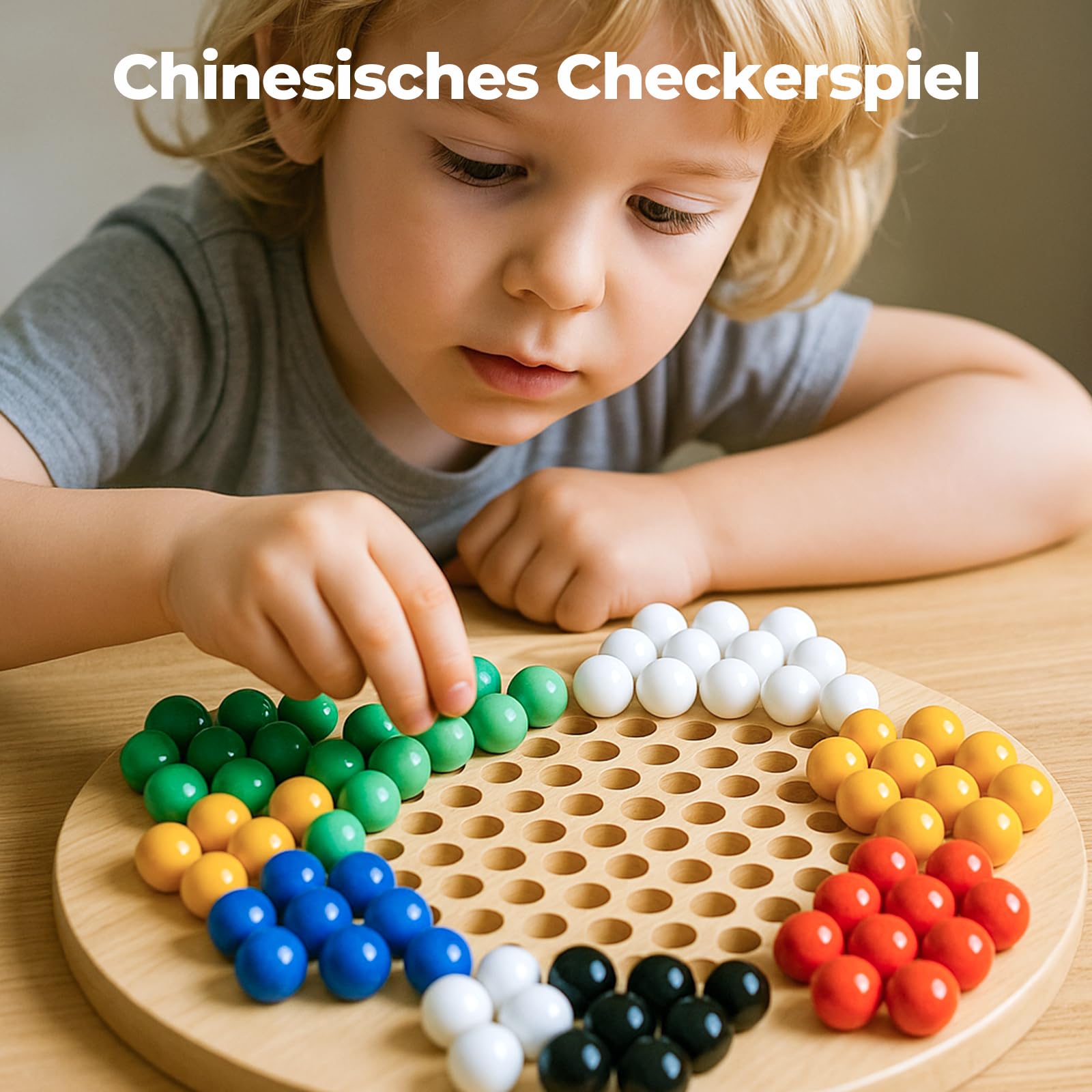 HAKACC 90 sztuk szklanych kulek, 1,6 cm, kolorowe kulki do zabawy w kształcie kulek chińskich (6 kolorów)