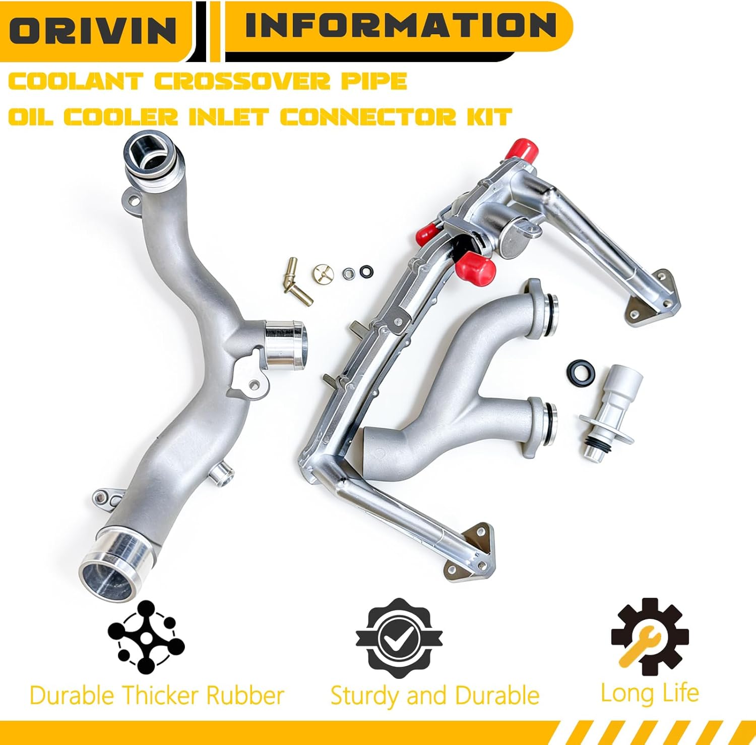 Coolant Water Pipe System Kit Compatible with Land Rover Range Rover Sport LR4,For Jaguar XF XJ XE 3.0L V6,LR075991 LR092992 LR028136 LR049990