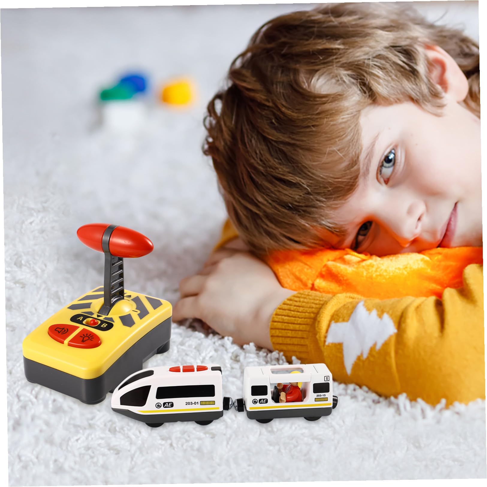 TOYANDONA Elektrische Eisenbahn, Mini-rc-eisenbahnmodell für Kinder, Kleinkind-modellset für Kinder von 2-4 Jahren, Pädagogisches Legierungsspielzeug Drinnen (ohne Batterie)