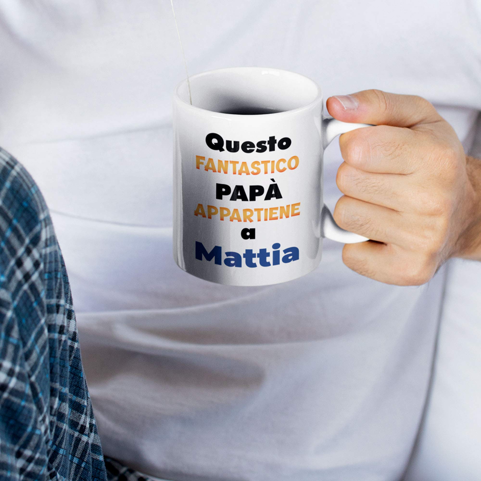 Tazza Divertente Per Papà 350 Ml 'Papà 02' – Regalo Umoristico Per La Festa Del Papà, Compleanno O Natale, In Ceramica Resistente