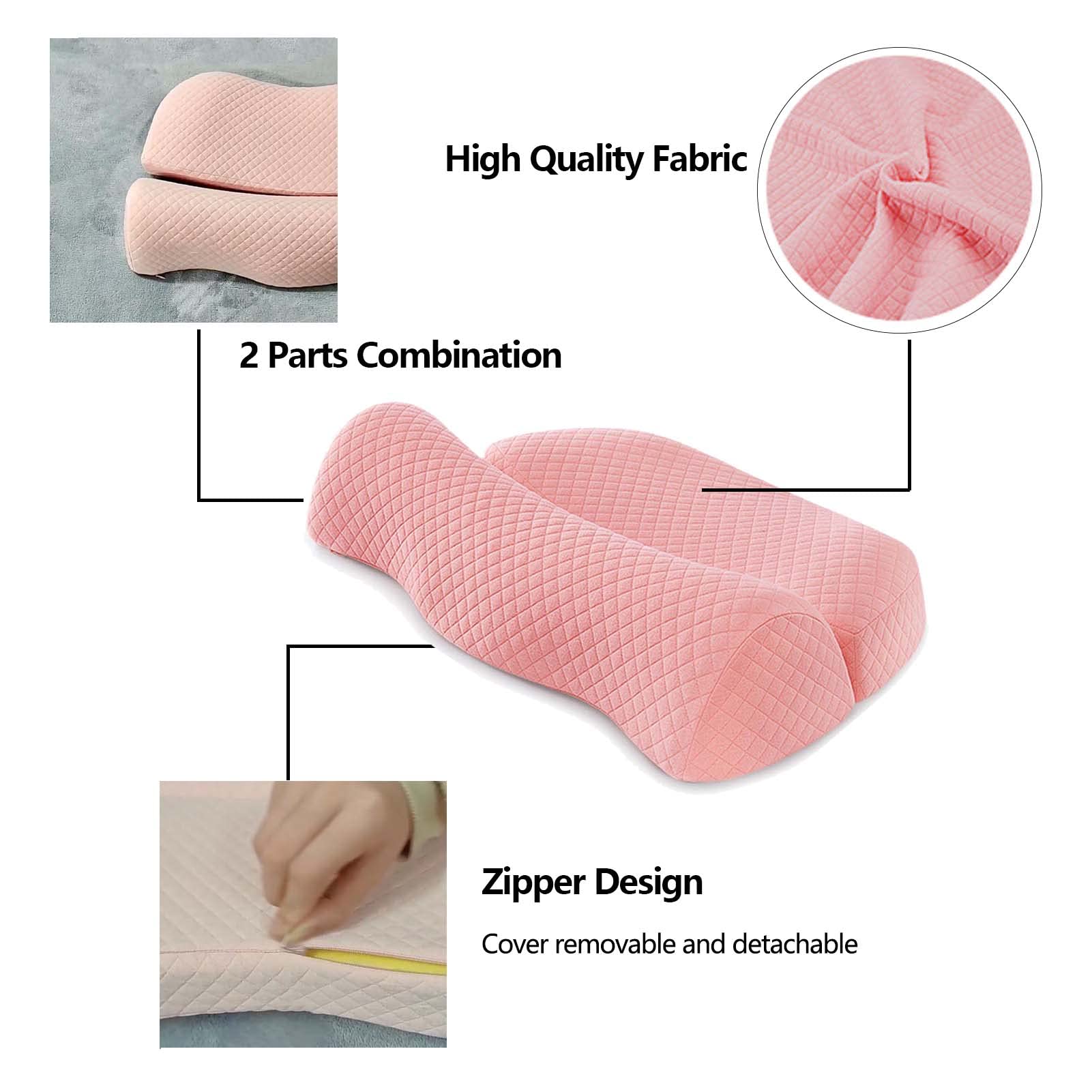 Ergonomiczne poduszki do spania przy nadmiernej mobilności, poduszka boczna do łagodzenia bólu ramion, ortopedyczne poduszki na szyję Rozsądna krzywizna z pianką trakcyjną Poduszka szyjna(Gr