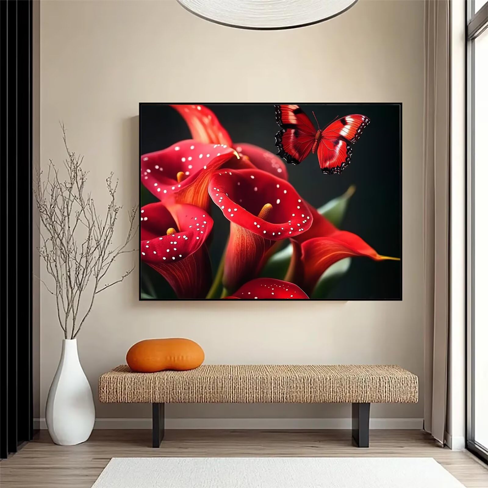 Diamond Painting Schmetterl, 5D Diamond Painting Erwachsene 70x90cm qw1-615