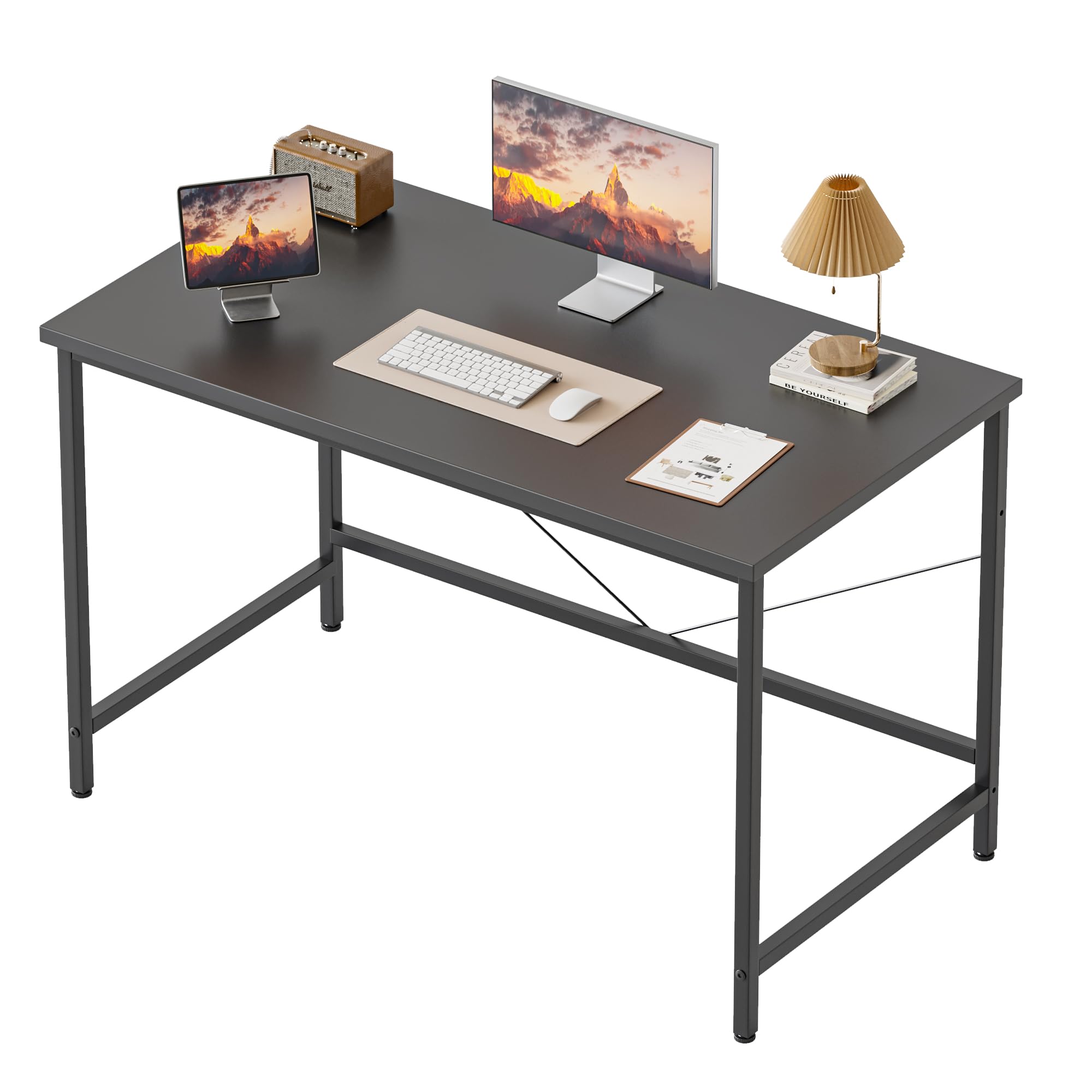 mericonia 32 inch computer desk, gaming desk for small spaces, modern simple style table for home office, study student writing table