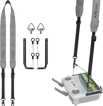 حبل توازن FPVtosky لوحدة التحكم DJI RC/RC 2، حزام عنق الحبل لوحدة التحكم DJI Flip/Mini 5 Pro/Mini 4 Pro/Mini 3/Mini 3 Pro/Air 3S/ملحقات وحدة التحكم عن بعد [غير مخصص لوحدة التحكم RC pro]