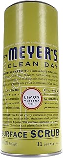 Mrs. Meyer's Multi-Surface Scrub, Non-Scratch Powder Cleaner, Removes Grime on Kitchen and Bathroom Surfaces, Lemon Verben...