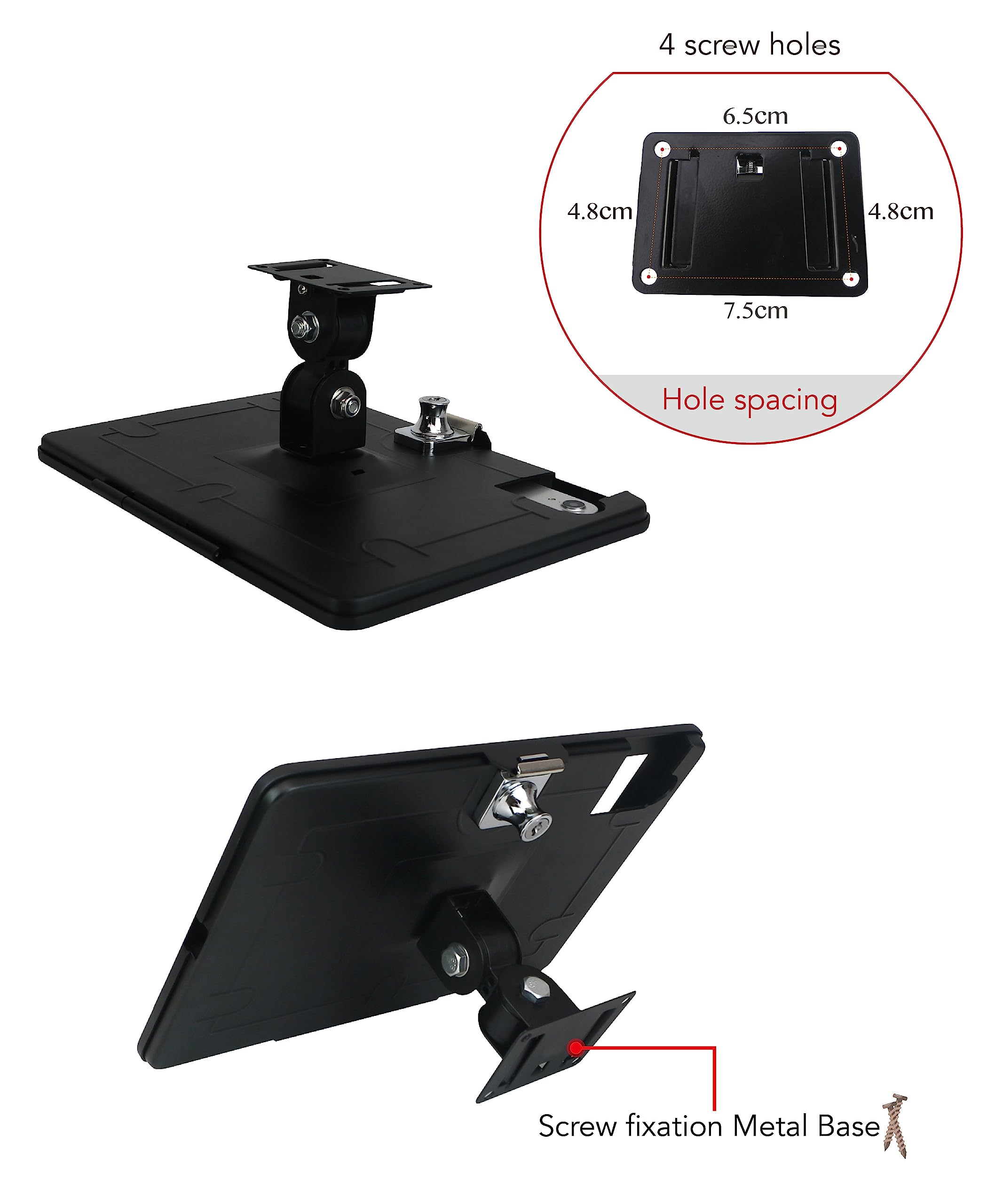 Support mural en métal avec verrou pour iPad 11" A16/11" 10ème