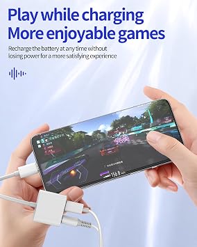 Adapter USB C to 3.5 mm Headphone Jack (2-in-1) for iPhone 16 15 Pro Max for iPad Headphone Jack for Apple Aux DAC Audio Jack Compatible with Samsung Galaxy S25 S24 Headset Type C Cable Car Splitter