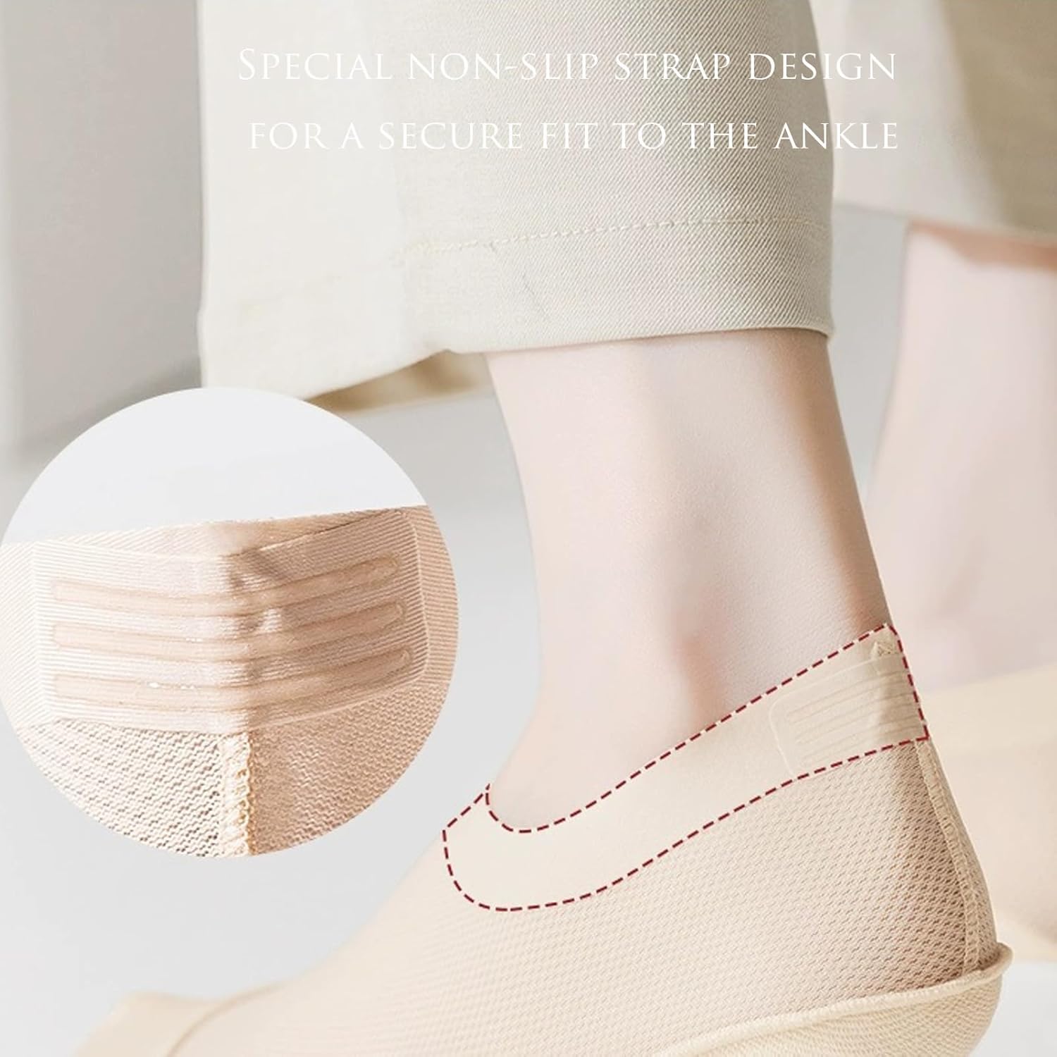 Ultra Thin Liner Socks Non Slip Nylon No Show Socks Womens Lightweight Breathable 3 & 4 & 6 Pair Packs - Image 4