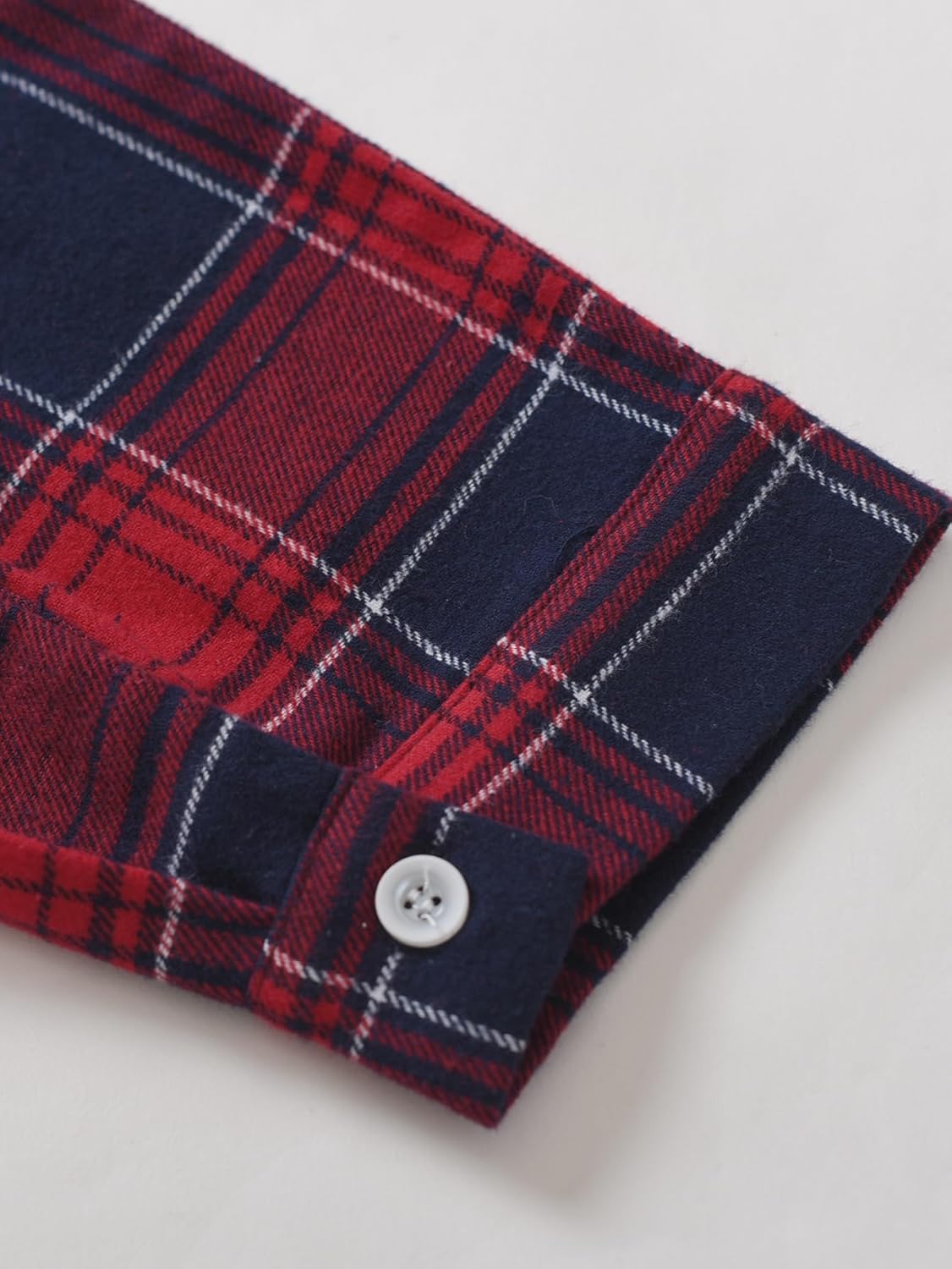 Latuza Men's Cotton Flannel Nightshirts Long Sleeve Night Gown - Image 6