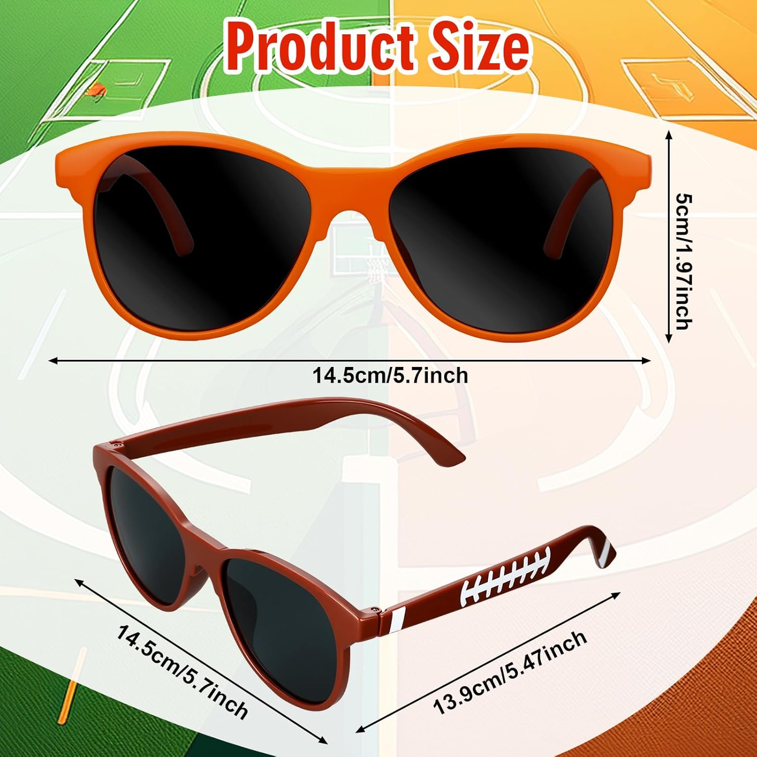 Relaxweex Sports Party Favors Glasses Baseball Football Soccer Basketball Sports Birthday Party Gift for Teens Sport
