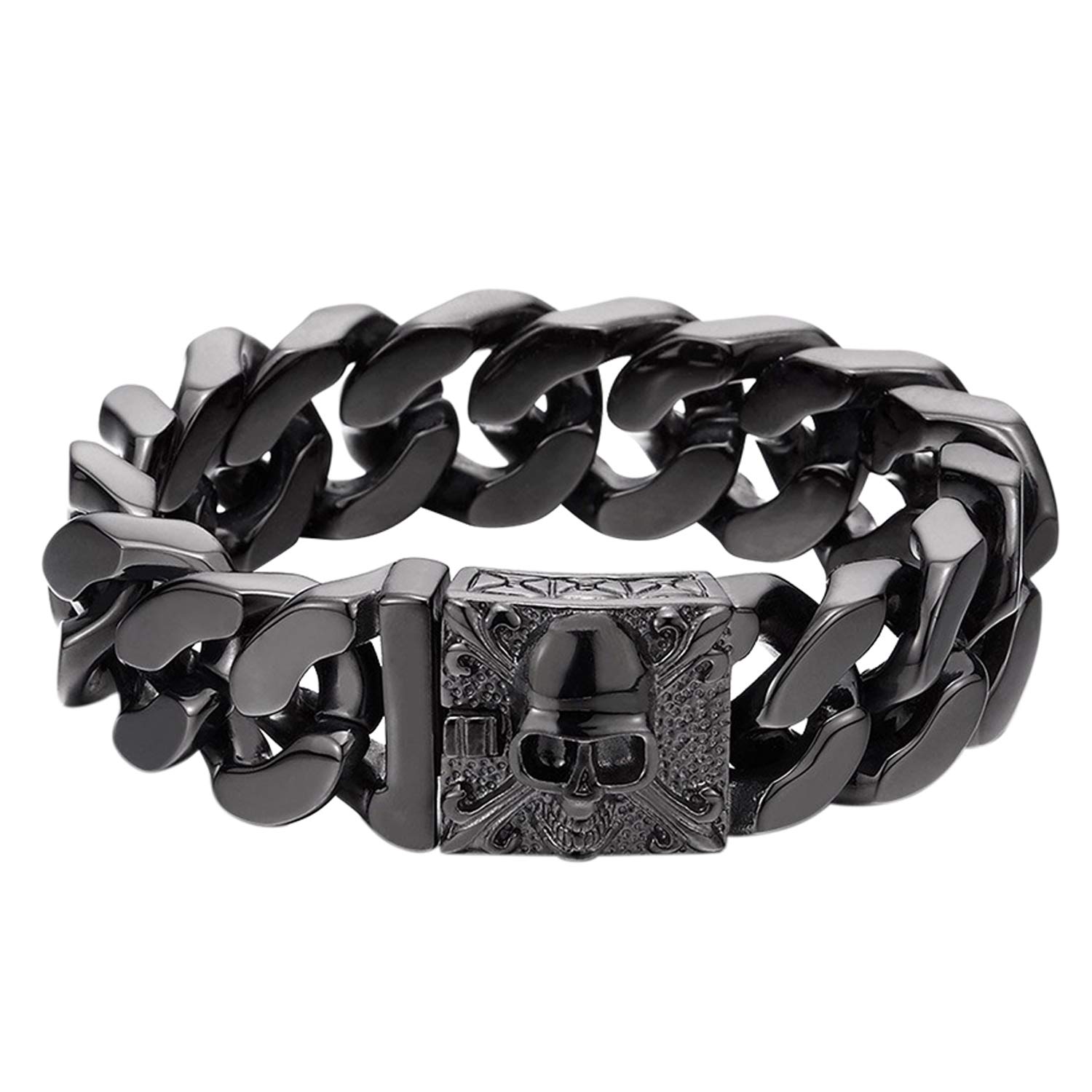 JewelryWe Dick Creolen Damen Ohrringe: 2 Paar Edelstahl Chun
