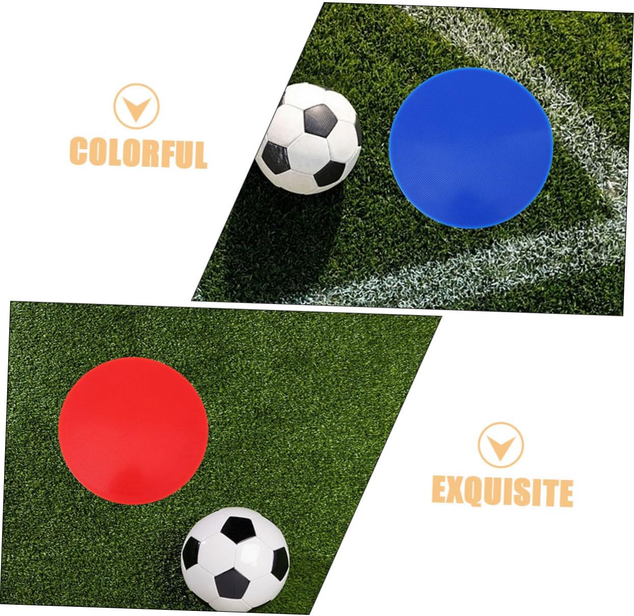 BESPORTBLE 4pcs Landmark Line Sign Pad Spot Markers for Boys and Girls Sports Colorful Floor Dots for Classroom Training