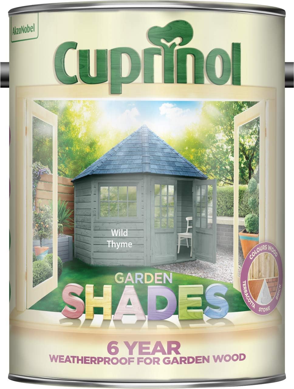Cuprinol CUPGSWT5L 5 Litre Garden Shades Paint Wild Thyme Amazon.co