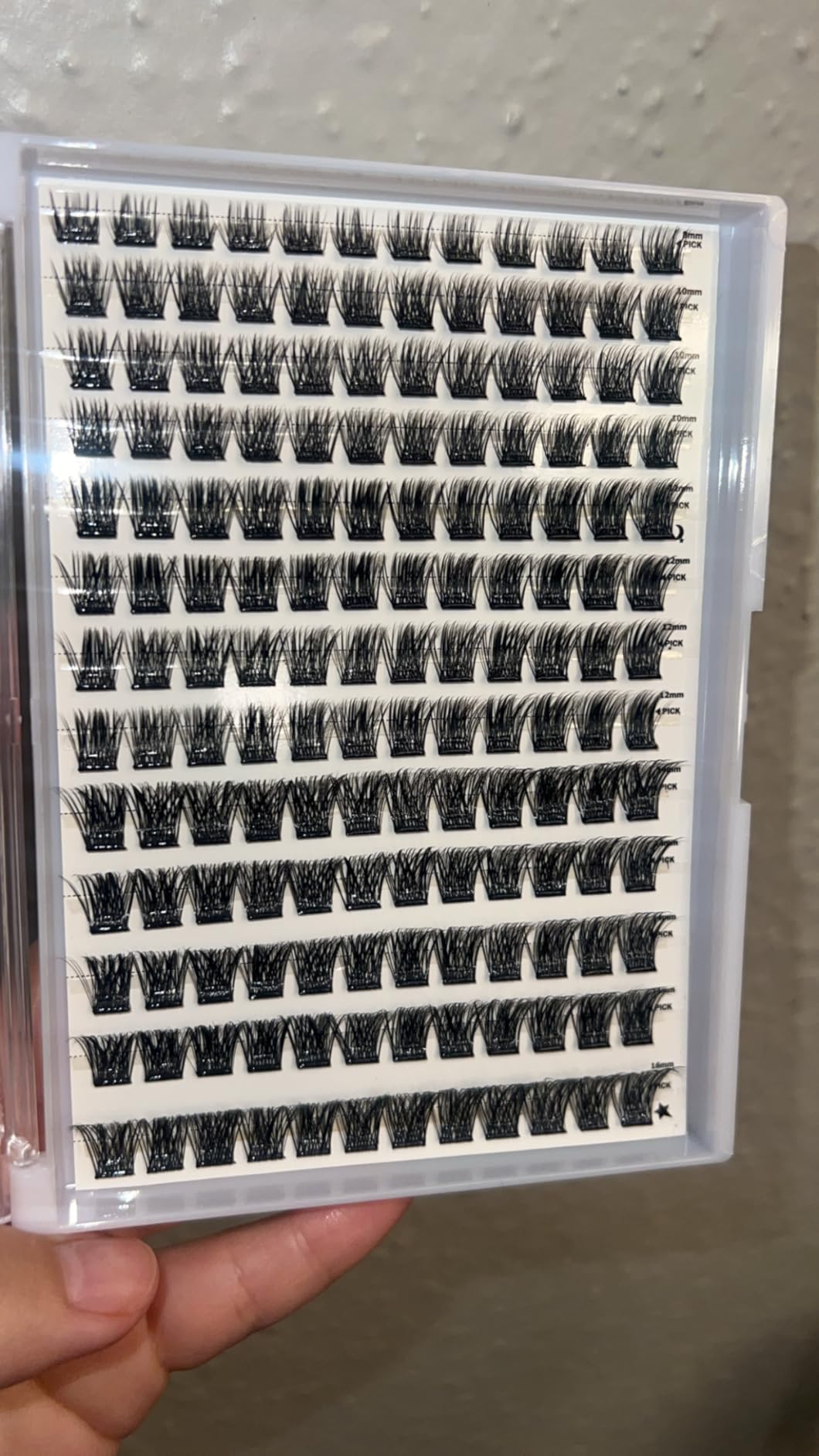 EASITENSION 156 PCS Self Adhesive Eyelashes Clusters Kit Lash Clusters DIY Eyelashes Pre Glued No Glue Needed No Remover No residue