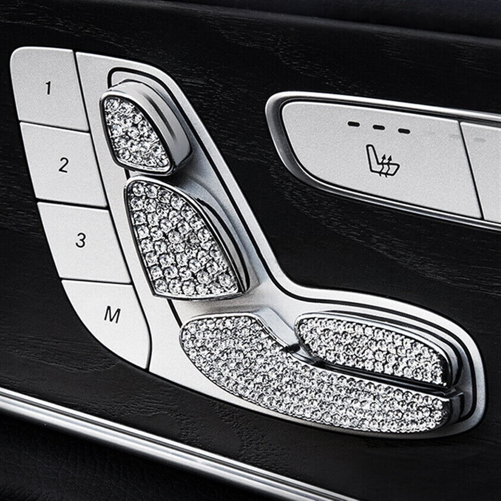 Componentes Embellecedores Cubierta Decorativa Interruptor Control Ajuste Asiento Para Benz C E GLC W205 W213 X205 2015+