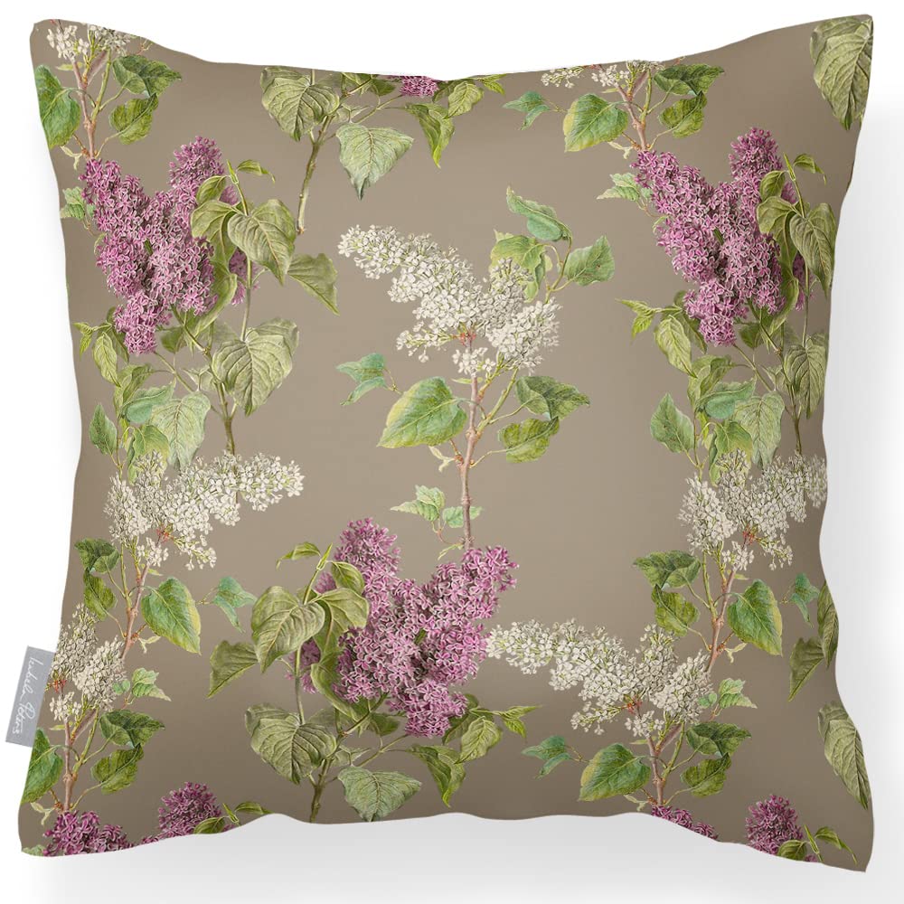 Izabela Peters Evening Garden - Taupe Waterproof Outdoor Cushions, 43 Cm, Filled, Garden & Chair Cushions