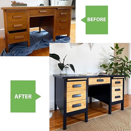 Miniatura 6 de NADAMOO Pintura a la tiza para manualidades de muebles, pintura semibrillante para gabinetes, pintura acrílica a base de agua, pintura para muebles,