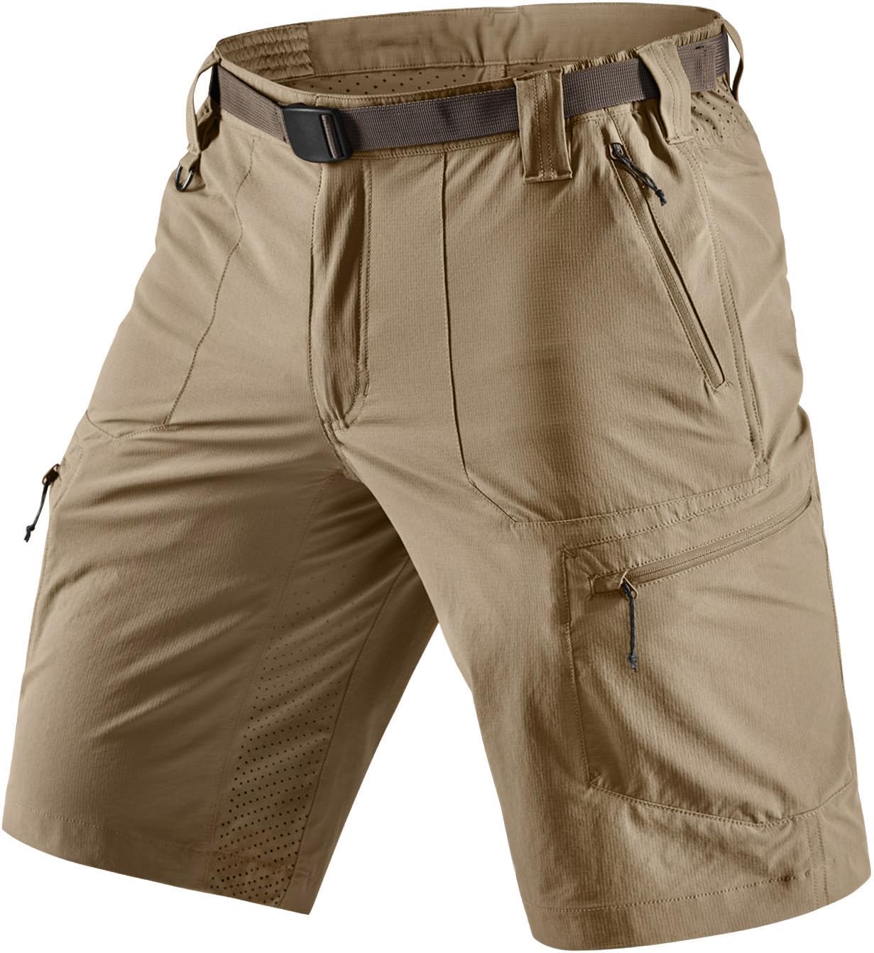 CQR Men's Quick Dry Stretch Hiking Cargo Shorts, Lightweight Water Resistant Tactical Casual, Golf & Outdoor with Pockets - Image 10