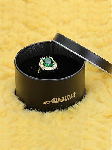 Vista 6 de Anillo apilable ajustable de las mujeres de la circona azul de la moda vintage y regalos de vacaciones