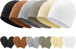 Juego de gorros y manoplas para bebé recién nacido, gorro, guantes para recién nacidos, sombreros de hospital para bebé, niño y niña