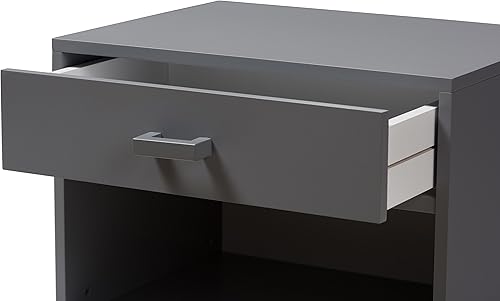 Miniatura 8 de Baxton Studio Gwyneth - Mesita de noche, color gris Gris,Blanco,Café nogal,https://www.amazon.com/dp/undefined