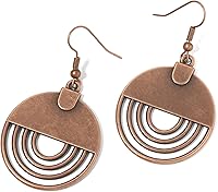 ecozran Boho Dangle Earrings for Women - Handmade Vintage Carved Zinc Alloy Drop Earrings, Lightweight Bohemian Style Gift