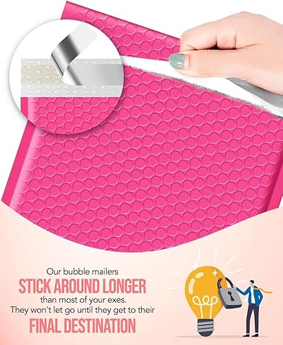 Miniatura 27 de GSSUSA - Sobres acolchados de polietileno de 6” x 10”, sobres de burbujas, bolsas sobres para envíos de pequeños paquetes, bolsa de envío, paquete