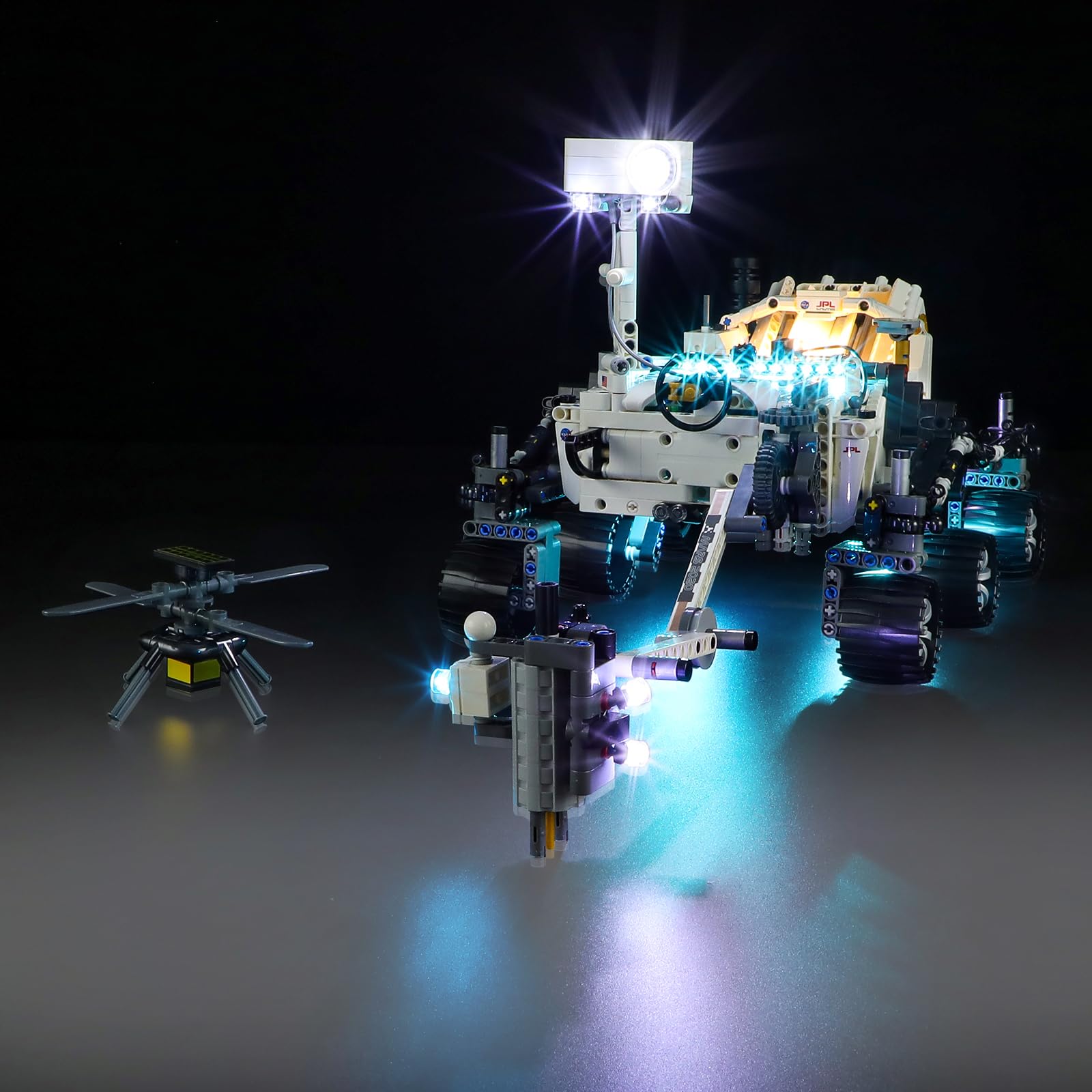 LED Light Kit for Lego 42158 Technic NASA Mars Rover Perseverance Set, Compatible with Lego 42158 Building Blocks Model(Not Include Blocks Set)