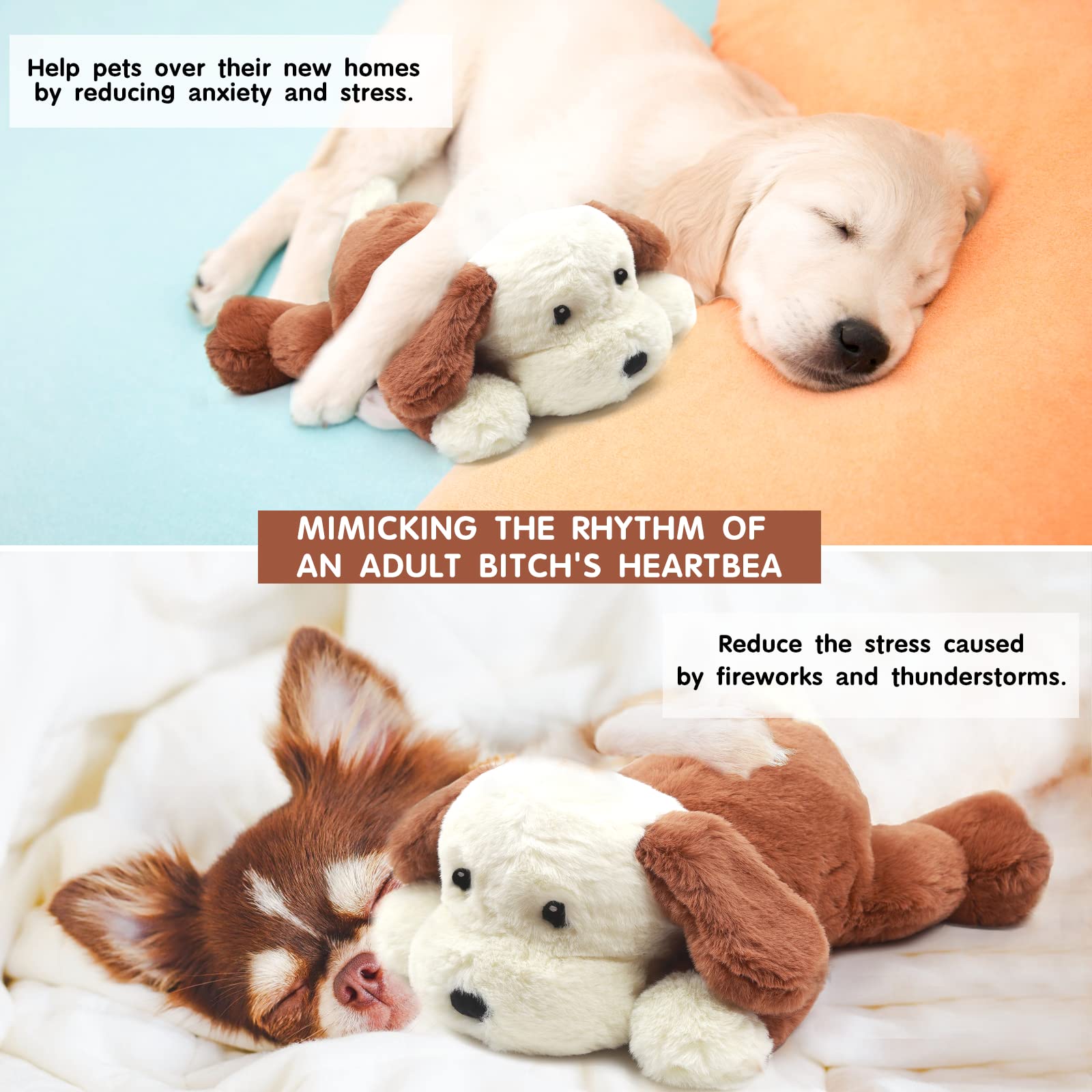 SmartPetLove スナグルパピー 心臓の鼓動付き ぬいぐるみ Amazon | SmartPetLove スナグルパピー 心臓の鼓動付き