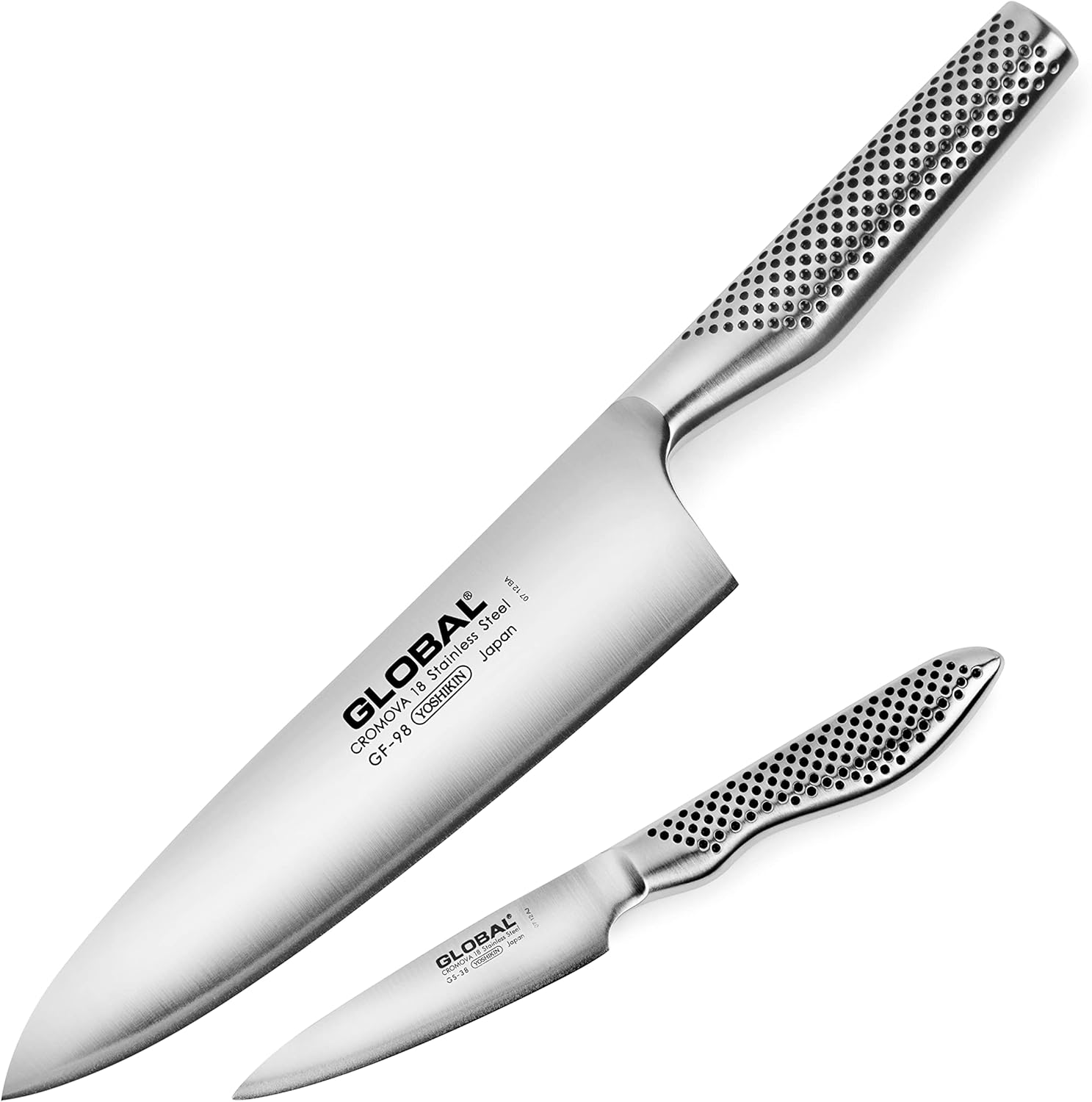 Global 8" Chef's Knife & Paring Knife Set - 2 Piece - Thumbnail 5