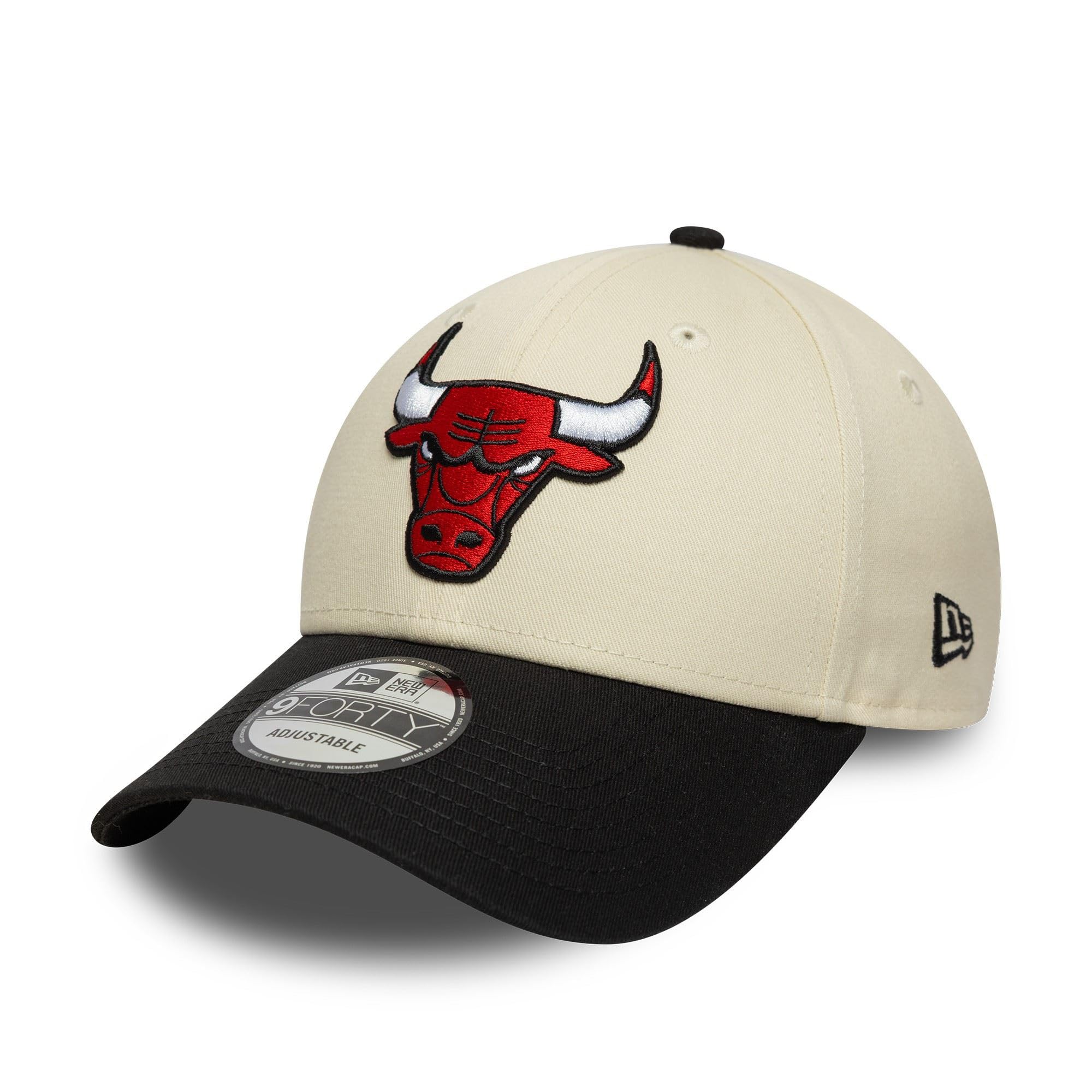 New Era Chicago Bulls NBA Colour Block 9Forty Cap Beige Black โ image 1
