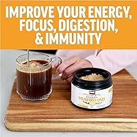 Vista 7 de Force Factor Modern Mushrooms Powder, Mushroom Supplement to Support Energy, Focus, Immunity, & Digestion with Cordyceps, Turkey Tail, Chaga