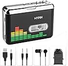 USB Cassette to MP3 Converter, Portable Walkman Cassette Audio Music Player Tape-to-MP3 Converter with Earphones, Volume Control, No PC Required