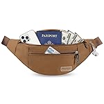 MAXTOP Large Crossbody Fanny Pack with 4-Zipper Pockets,Gifts for Enjoy Sports Festival Workout Traveling Running Casual Hands-Free Wallets Waist Pack Phone Bag Fits All Phones(Brown)