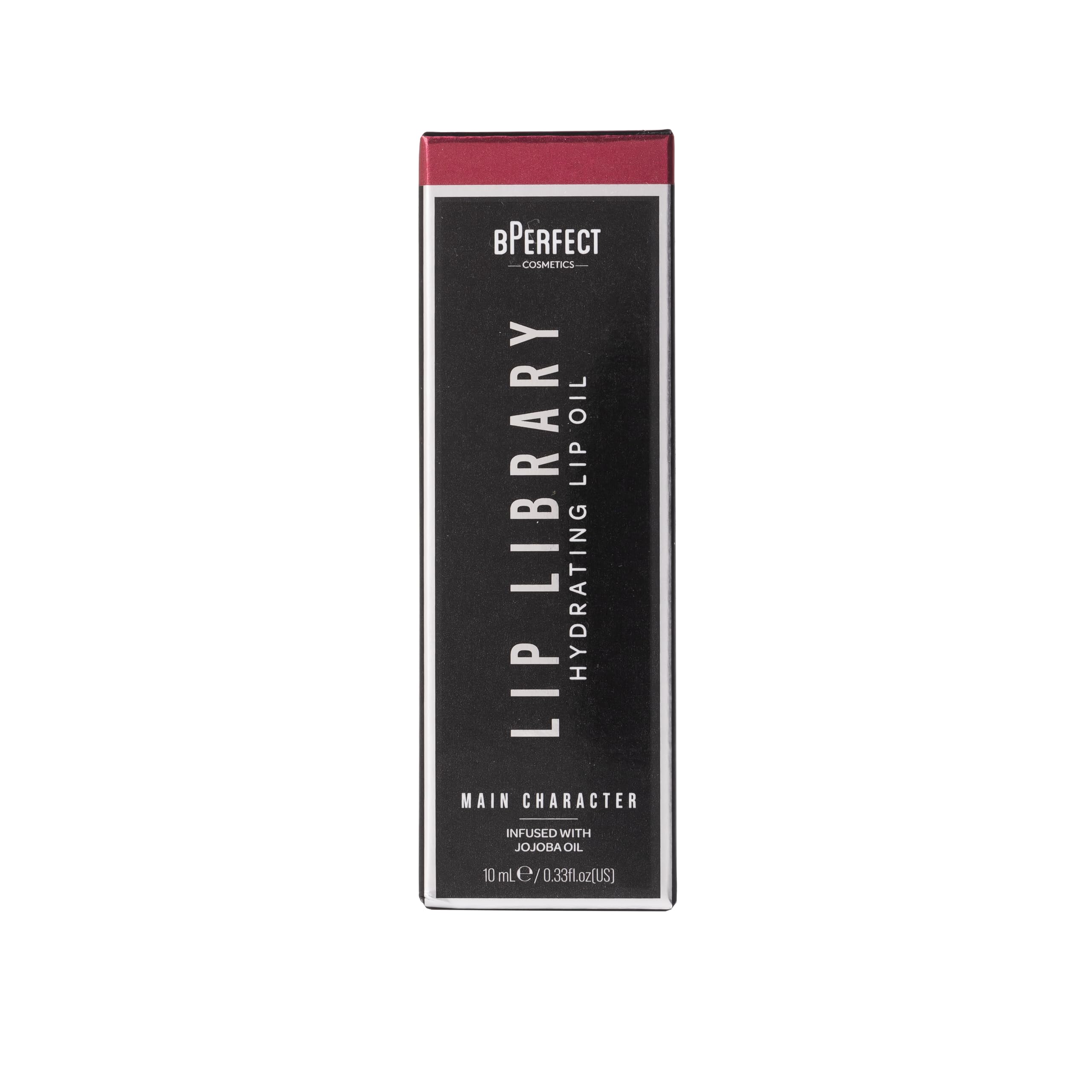 BPerfect Lip Library Lip Oil - Ultra-Shine Hydrating Lip Treatment with Jojoba & Coconut Oil, Shade Main Character (Sheer Deep Plum) - Image 3