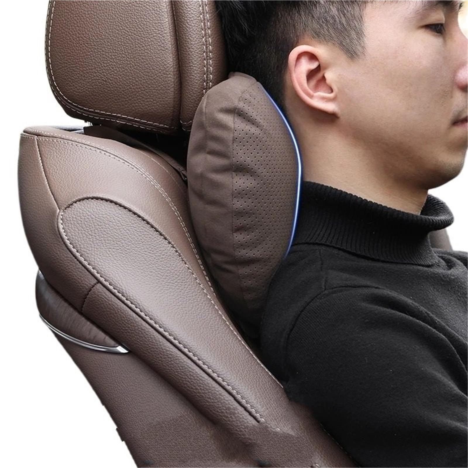 appui-tête de siège auto Convient pour Bmw, Support de cou, coussin lombaire, oreiller de cou doux(A)