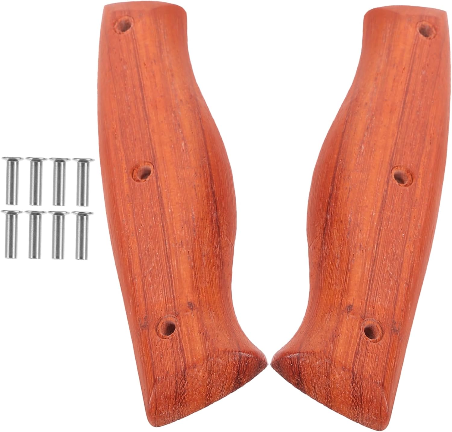 DOITOOL 2pcs Wooden Knife Handle Replacement for Kitchen Knives Wood Construction Comfortable Installation Knife Making Supplies Repair Accessories DOITOOL 2pcs Wooden Knife Handle Replacement for Kitchen Knives Wood Construction Comfortable Installation Knife Making Supplies Repair Accessories