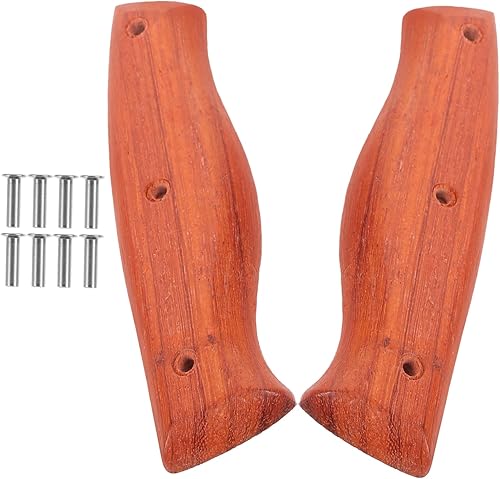 DOITOOL 2 piezas de repuesto de mango de cuchillo de madera para cuchillos de cocina, construcción de madera, instalación cómoda, suministros de